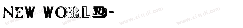 new world字体转换